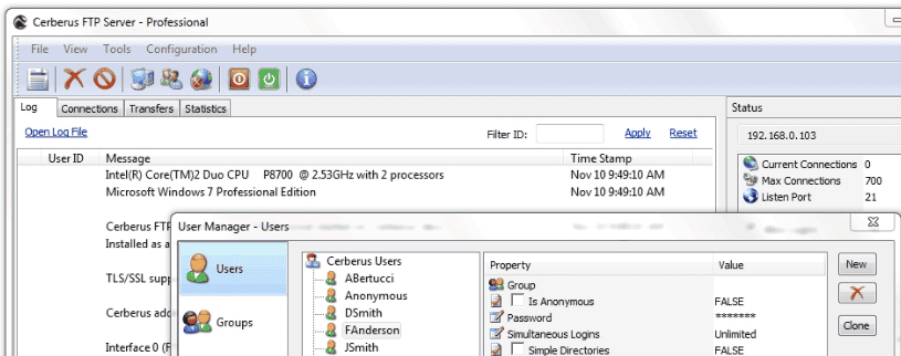 Cerberus FTP Server v9.0.4 for x32_服务器教程