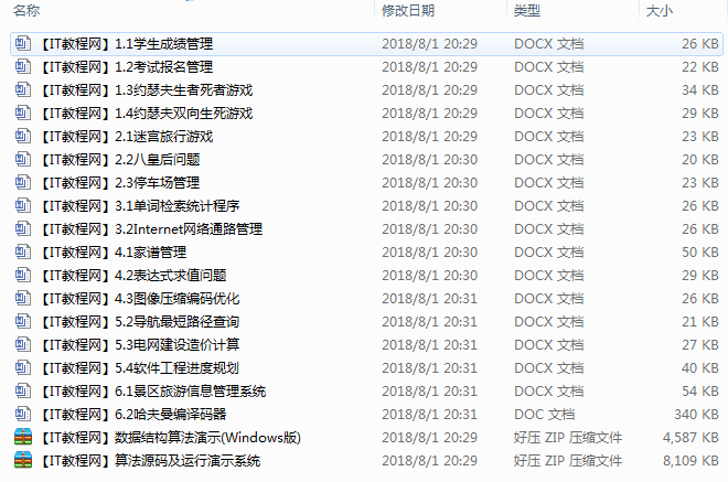 数据结构之项目实战经典案例（文档）_数据结构教程