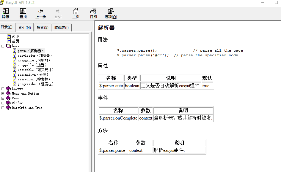 EasyUI-API+1.3.2 chm_NET教程