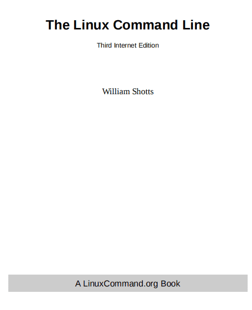 The Linux Command Line 英文PDF_操作系统教程