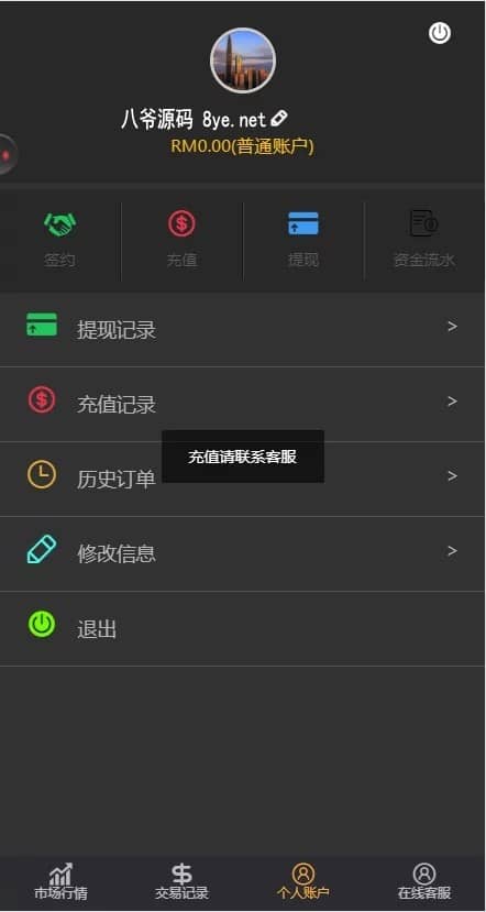 【微交易第一版】3月最新双语言华设财富微交易完整运营源码/至尊微交易二开完整修复版/K线修复/带风控插图(7)