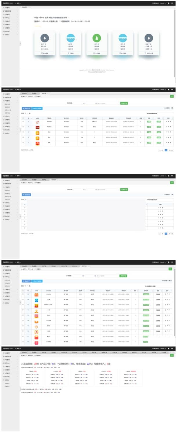 新贷款超市分销系统 金融超市+信用卡超市+三级分销+口子大全 thinkphp内核 带域名防封插图(1)