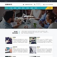 (自适应手机版)响应式金融信贷担保投资风险类网站源码 HTML5投资管理金融机构织梦模板