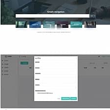 ThinkPHP+Bootstrap简约自适应网址导航网站源码