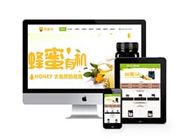 织梦野生蜂蜜蜜蜂养殖类网站织梦模板(带手机端)