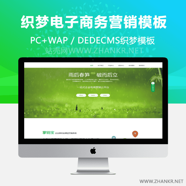 织梦电子商务营销类企业dedecms模板